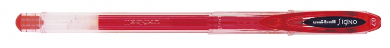 LOT de 12 Uni-ball Signo UM-120 Rouleau à encre gel – Pointe sphérique 0,7 mm – Encre résistante à l'eau et à la lumière – Couleur rouge