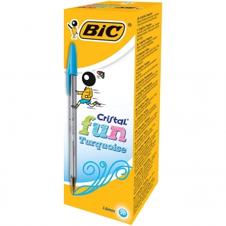 LOT de 20 Stylo Bille Bic Cristal Fun