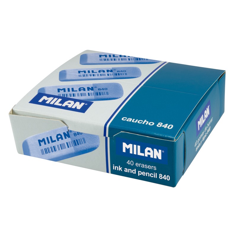 Lot de 40 Gommes Milan 840 Rose/Bleu