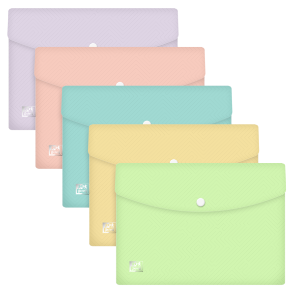 LOT de 5 Broche Oxford A5 PP Transparente - Solide et Durable - Taille Standard - Transparente - Idéale pour Documents au Format A5