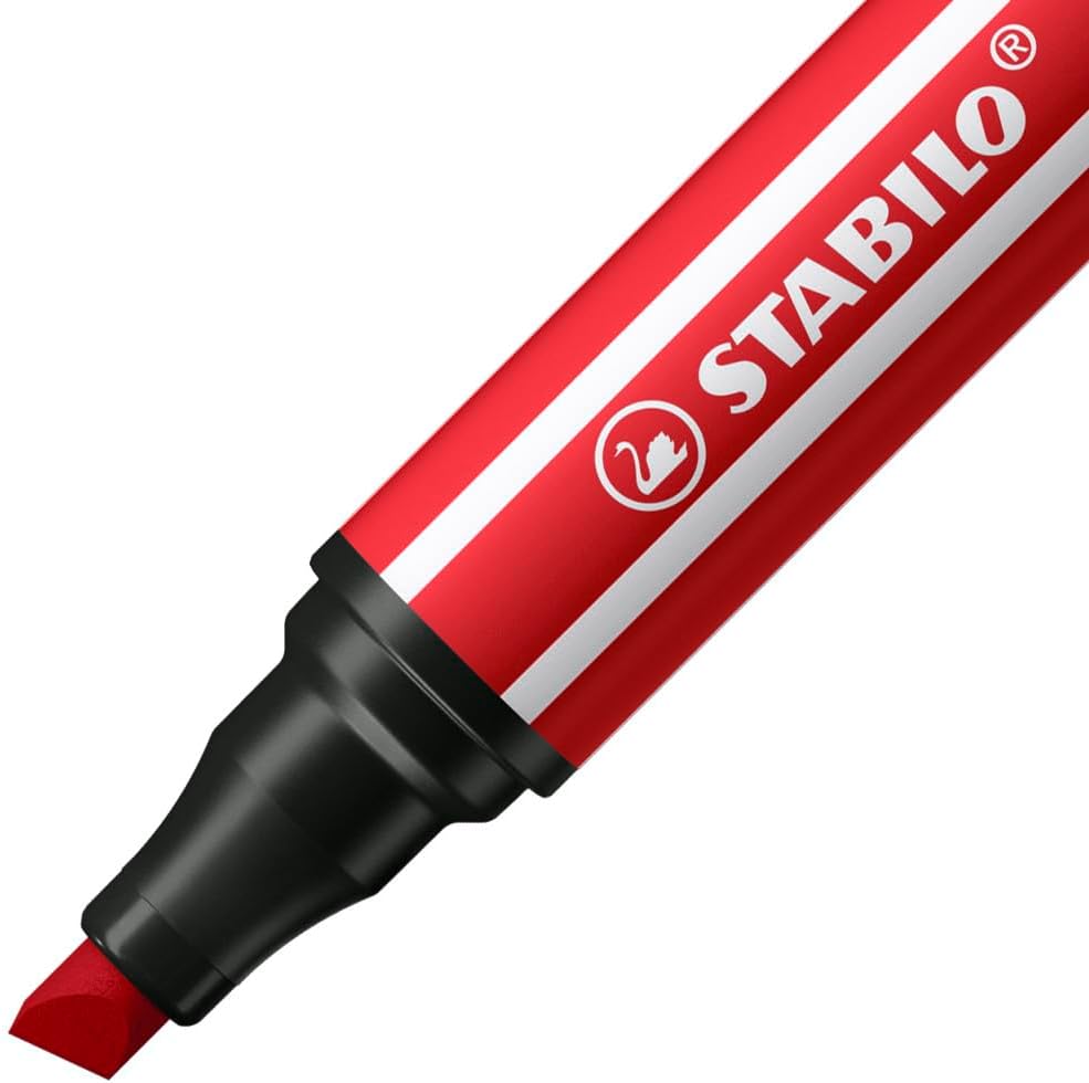 Lot de 5 Marqueurs Stabilo Pen 68 MAX Rouge carmin