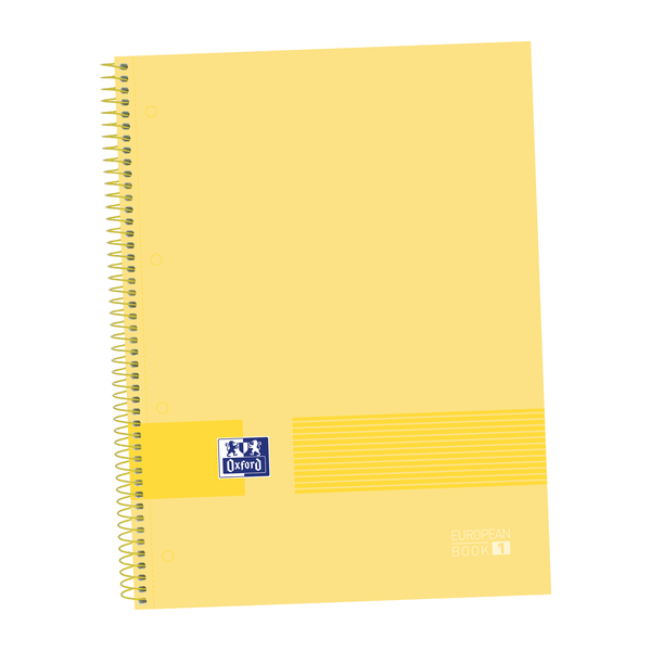 LOT de 5 Oxford & You Europeanbook A4+ Couverture Extra Rigide - Carnet de 80 Feuilles - Format A4+ - Motif Banane