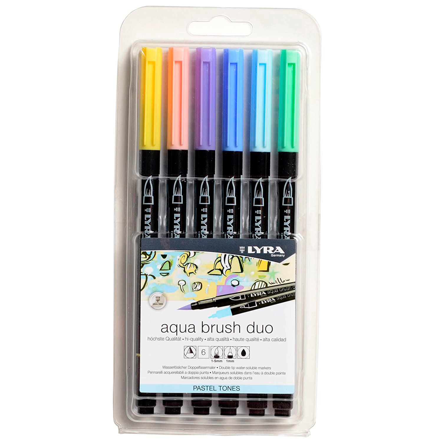 ✓ Lyra Aqua Brush Duo Lot de 6 feutres pinceaux couleur Surtido en stock -  123CONSOMMABLES
