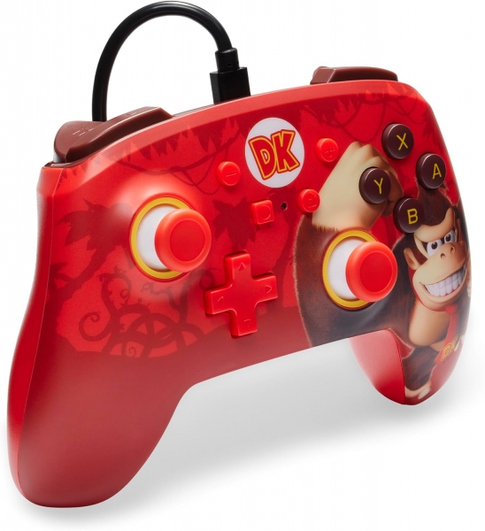 Manette filaire améliorée PowerA pour Nintendo Switch - Donkey Kong Flex