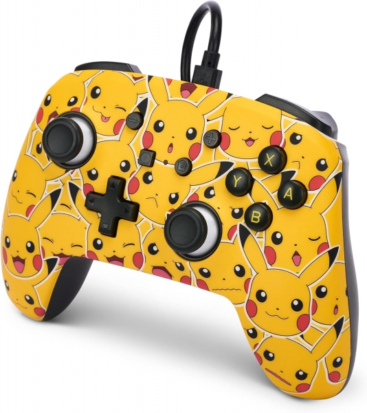 Manette filaire améliorée PowerA pour Nintendo Switch - Pikachu Moods