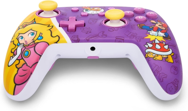 Manette filaire améliorée PowerA pour Nintendo Switch - Princess Peach Battle