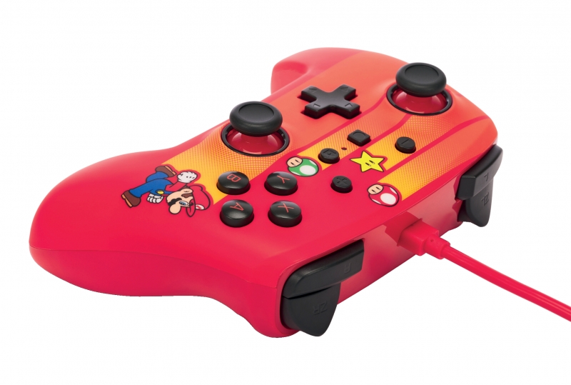 Manette filaire améliorée PowerA pour Nintendo Switch - Speedster Mario