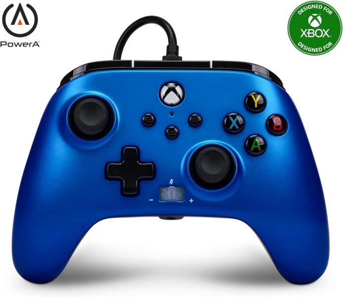 Manette filaire améliorée PowerA pour Xbox Series X|S - Sapphire Fade