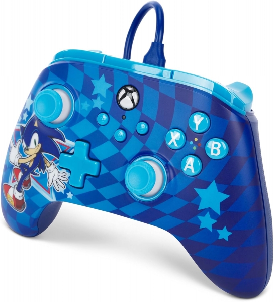 Manette filaire PowerA Advantage pour Xbox Series X|S - Style Sonic