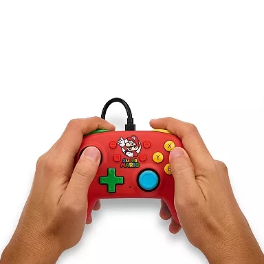 Manette filaire PowerA Nano pour Nintendo Switch - Mario Medley