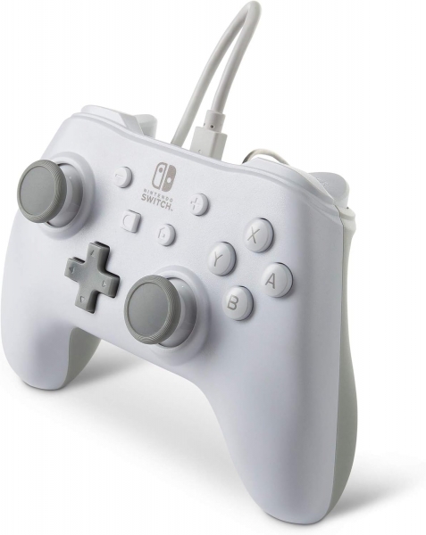 Manette filaire PowerA pour Nintendo Switch - Blanc