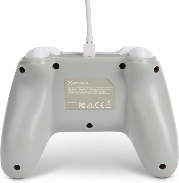 Manette filaire PowerA pour Nintendo Switch - Blanc