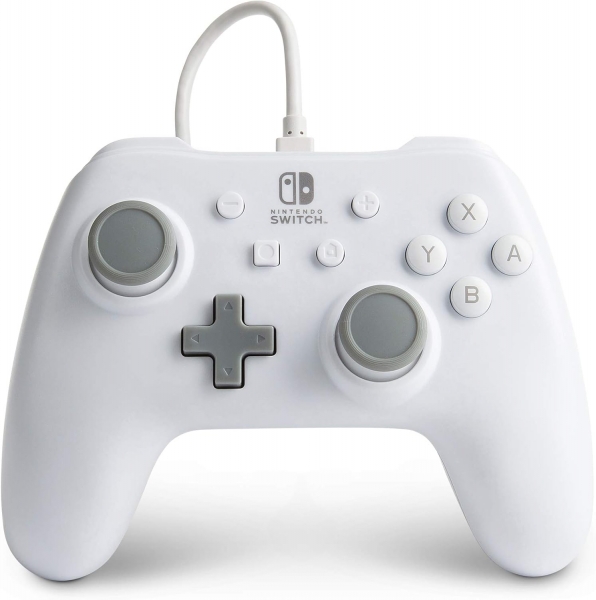 Manette filaire PowerA pour Nintendo Switch - Blanc