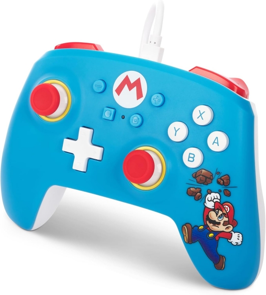 Manette filaire PowerA pour Nintendo Switch - Mario Brick Breaker