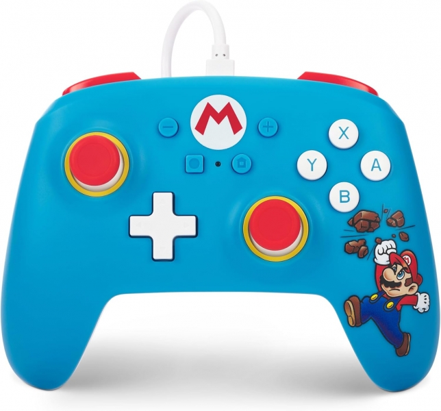 Manette filaire PowerA pour Nintendo Switch - Mario Brick Breaker