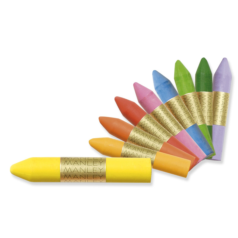 Manley Lot de 24 Crayons de Cire - Couleurs Assorties