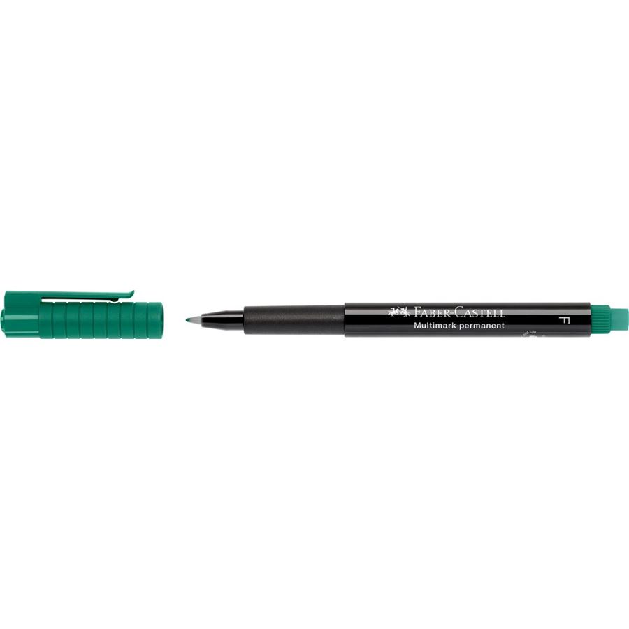 Faber-Castell Lot de 10 Marqueurs Vert 1mm