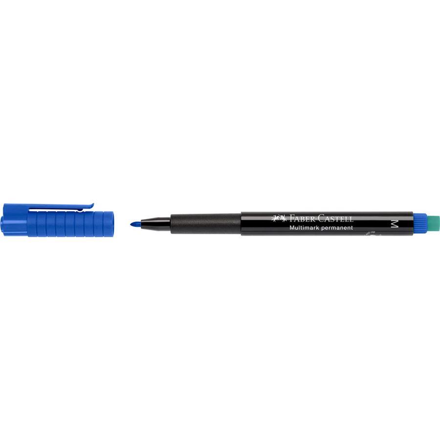 Faber-Castell Lot de 10 Marqueurs Bleu 1mm