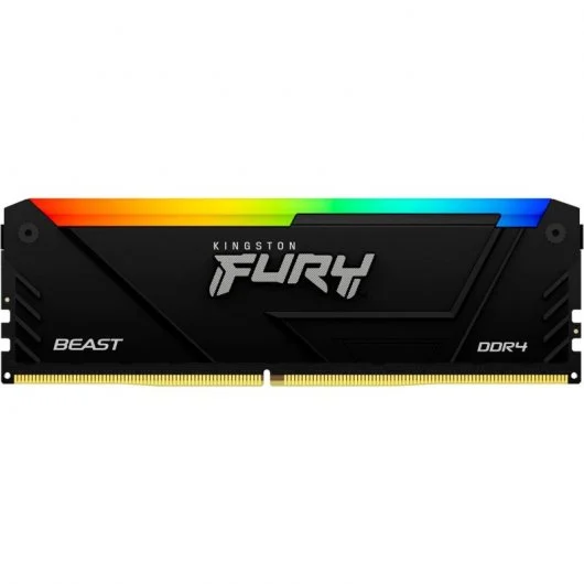 Mémoire RAM Kingston Fury Beast RGB DDR4 3200 MHz 32 Go CL16 - Éclairage RVB