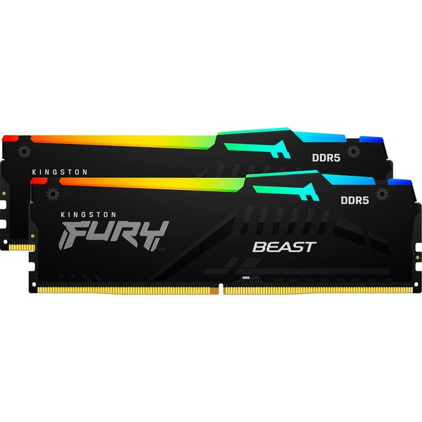 Mémoire RAM Kingston Fury Beast RGB Expo DDR5 6000 MT/s 32 Go (2 x 16 Go) CL30 DIMM