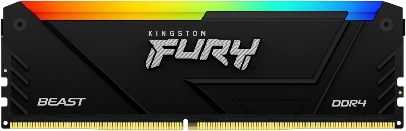 Mémoire RAM Kingston Fury Beast RVB DDR4 1600 MHz 8 Go CL16