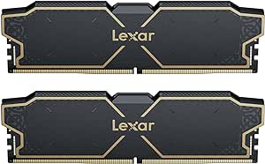 Module mémoire RAM Lexar Thor DDR5 - 16 Go - 6000 Mhz - CL32 - 1,25 V - UDIMM - Dissipateur thermique - Éclairage RGB