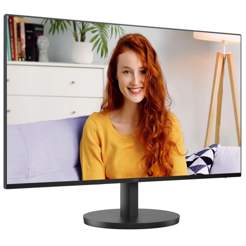 Moniteur AOC 24B3HA2 23,8" LED IPS FullHD 1080p 100 Hz - Réponse 1 ms - Angle de vision 178° - Haut-parleurs intégrés - HDMI, VGA, Audio - VESA 100x100 mm