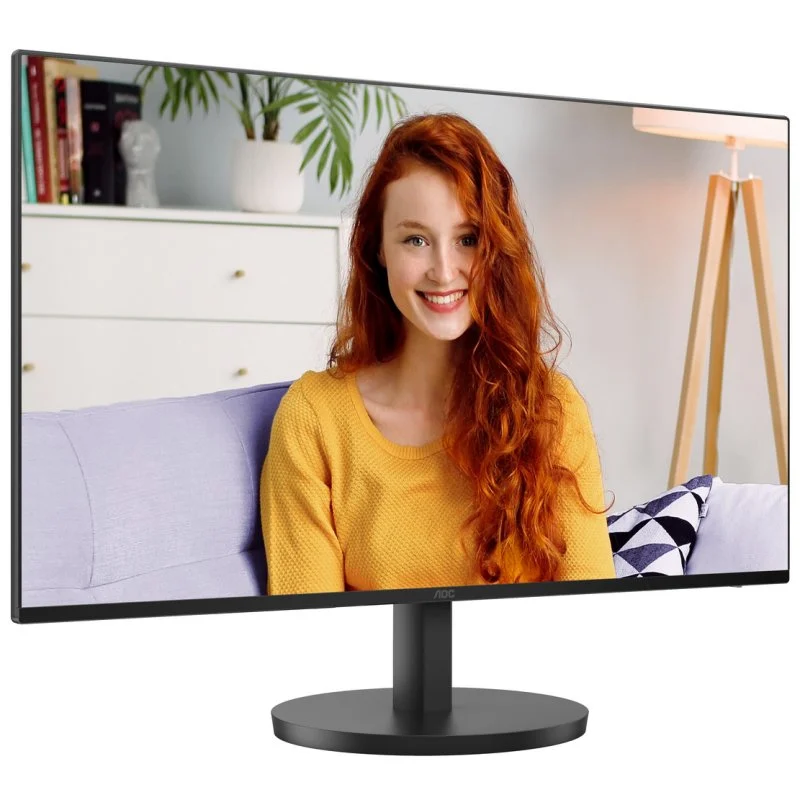 Moniteur AOC 27" LED IPS FullHD 1080p 100 Hz - Réponse 1 ms - Angle de vision 178° - Haut-parleurs intégrés - HDMI, VGA, Audio - Montage VESA