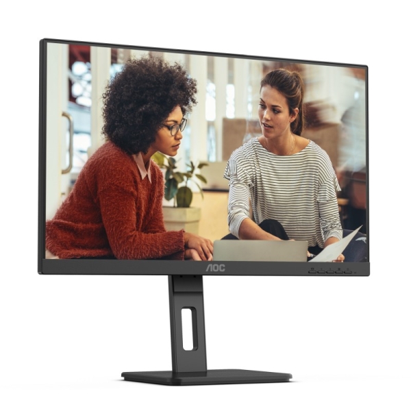 Moniteur AOC 27" LED IPS FullHD 1080p 75 Hz - Réponse 4 ms - Réglage de la hauteur - Angle de vision 178° - Haut-parleurs intégrés - USB, HDMI, VGA, Audio - Support VESA 100x100