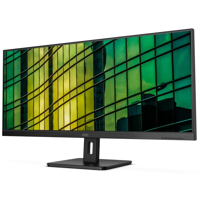 Moniteur AOC 34" LED VA UltraWide QHD 100 Hz - Réponse 4 ms - Angle de vision 178° - HDMI, DisplayPorts, Audio - Montage VESA 100x100