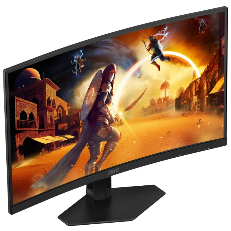 Moniteur AOC G4 27" Incurvé 1500R LED Fast Va FullHD 280 Hz HDR10 - Réponse 1 ms - Angle de vision 178° - HDMI, DisplayPort, Audio - Montage VESA 100x100