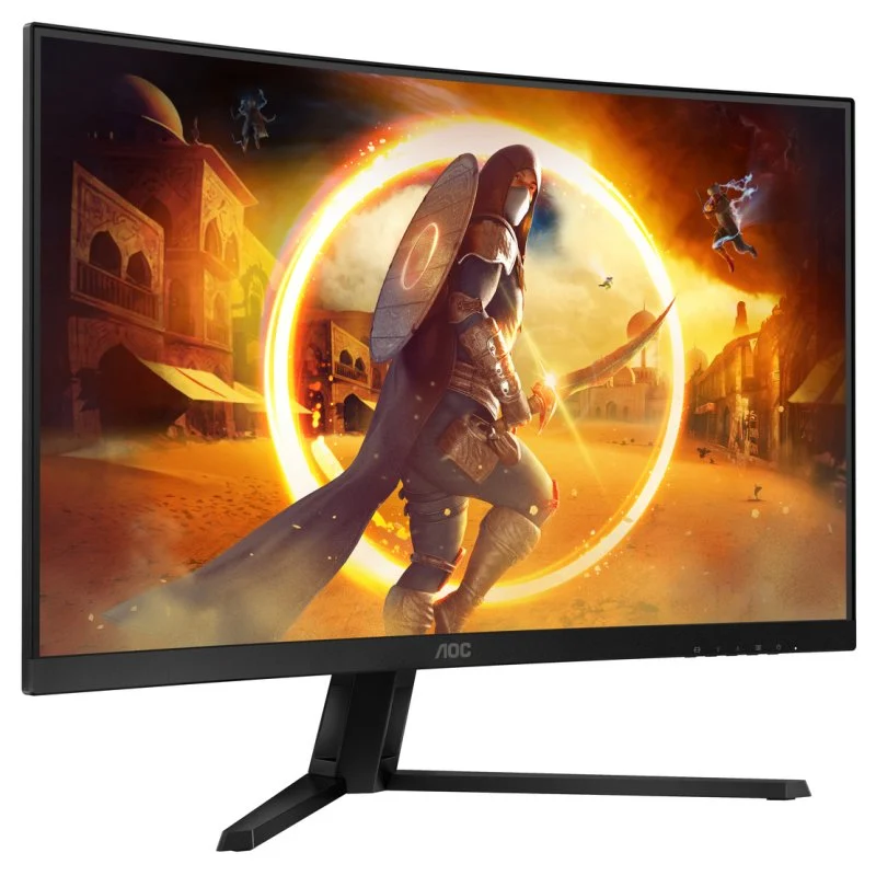 Moniteur AOC G4 31,5" incurvé 1500R LED Fast VA QHD 180 Hz HDR10 - Réponse 1 ms - Angle de vision 178° - HDMI, DisplayPort, Audio - Support VESA 100x100