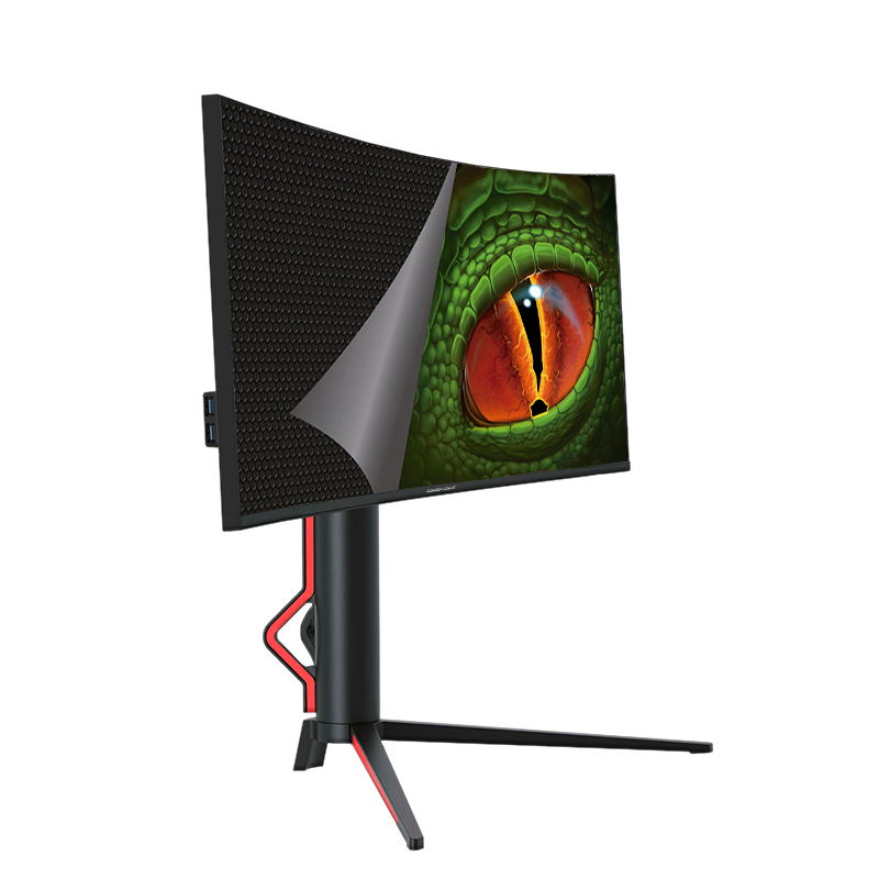 Moniteur de jeu KeepOut 34" incurvé 1800R WQHD 165 Hz - Réponse 1 ms - Hauteur réglable, rotation et inclinaison - Angle de vision 178º - Haut-parleurs 6 W - 16:9 - HDMI, DisplayPort - VESA 100x100 mm