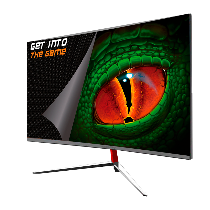 Moniteur de jeu LED KeepOut 23,8" incurvé R1800 FullHD 1080p 200 Hz - Réponse 1 ms - Angle de vision 178º - 16:9 - Haut-parleurs 6 W - HDMI 2.0, DisplayPort 1.2, USB - VESA 100x100 mm