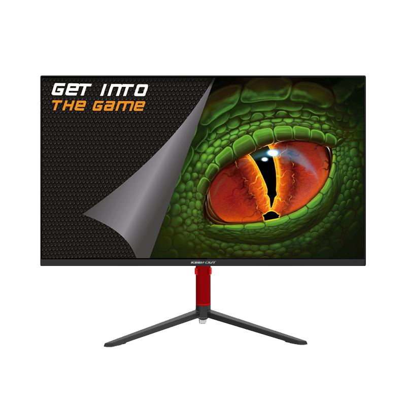 Moniteur de jeu LED KeepOut 27" FullHD 1080p 200 Hz - Réponse 1 ms - Rétroéclairage - Hauteur réglable, rotatif et inclinable - Angle de vision 178º - Haut-parleurs 6 W - HDMI, DisplayPort - VESA 100x100 mm