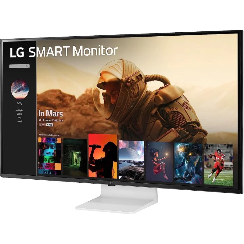 Moniteur intelligent LG 42,5" LED IPS UHD 4K HDR 10 - WebOS, HDMI, USB-C - Haut-parleurs - VESA 100x100