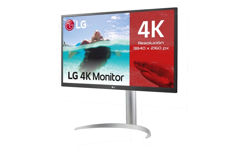 Moniteur LG 27" LED IPS UltraHD 4K HDR10 FreeSync - Réponse 5 ms - Hauteur réglable, rotation et inclinaison - Angle de vision 178º - 16:9 - USB-C, HDMI, DisplayPort - VESA 100x100 mm