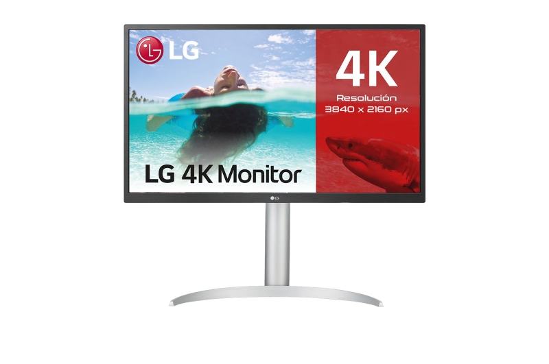 Moniteur LG 27" LED IPS UltraHD 4K HDR10 FreeSync - Réponse 5 ms - Hauteur réglable, rotation et inclinaison - Angle de vision 178º - 16:9 - USB-C, HDMI, DisplayPort - VESA 100x100 mm