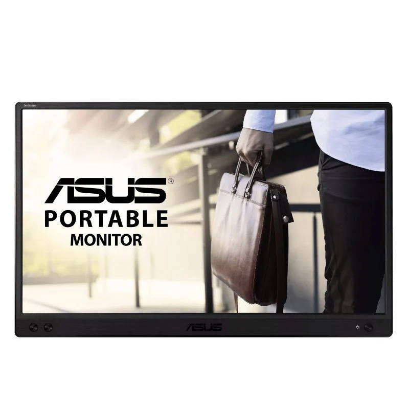 Moniteur Portable Asus ZenScreen MB166C 15.6" LED IPS FullHD 60Hz 16:9 - Réponse 5ms - Alimenté par USB-C - Support intégré - Housse pliable