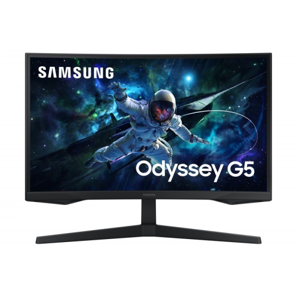 Moniteur Samsung Odyssey G5 27" incurvé 1000R LED VA QHD 165 Hz FreeSync - Réponse 1 ms - Angle de vision 178º - HDMI, DisplayPort - VESA 75x75 mm