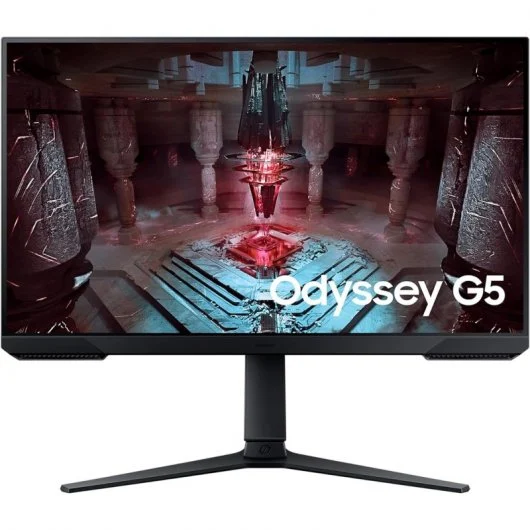 Moniteur Samsung Odyssey G5 27" LED VA QHD 165 Hz FreeSync Premium - Réponse 1 ms - Hauteur réglable, rotation et inclinaison - Angle de vision 178º - HDMI, DisplayPort - VESA 100x100 mm