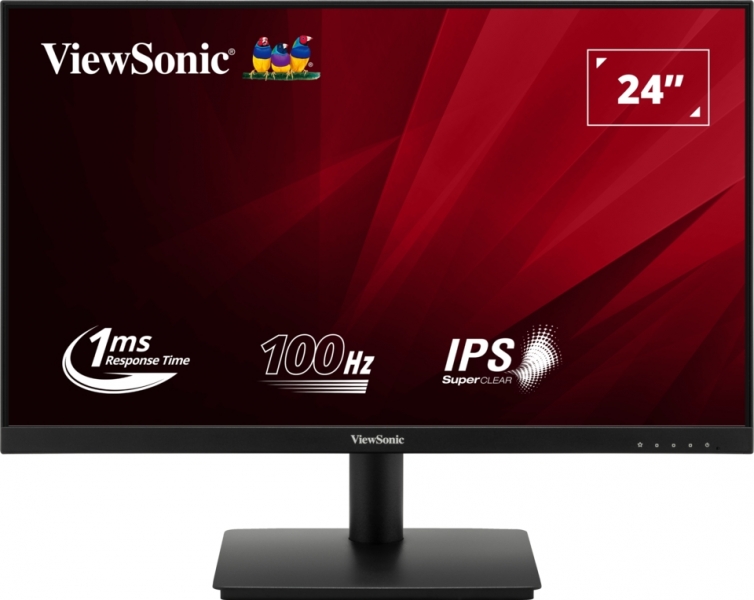 Moniteur Viewsonic 23,8" VA240-H LED IPS FullHD - 100 Hz - Réponse 1 ms - Angle de vision 178º - 16:9 - VGA - HDMI - VESA 75x75 - Couleur Noir