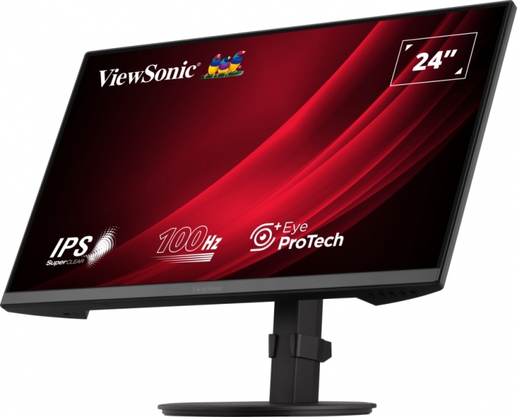 Moniteur Viewsonic 24" VG2408A-MHD LED IPS FullHD - 16:9 - VGA - HDMI - DisplayPort - Haut-parleurs - Hauteur réglable - Couleur Noir