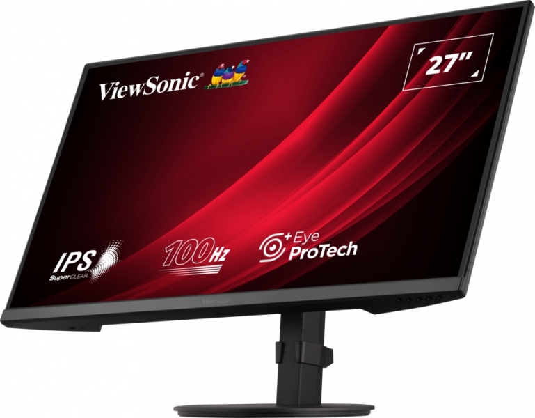 Moniteur Viewsonic 27" VG2708A LED IPS FullHD - 16:9 - VGA - HDMI - DisplayPort - USB - Haut-parleurs - Hauteur réglable - Couleur Noir