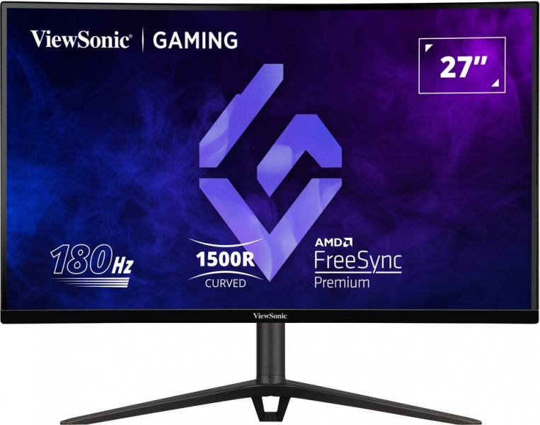 Moniteur Viewsonic 27" VX2718-PC-mhdj LED IPS FullHD - 165hz - Réponse 1ms - Moniteur courbe 1500R - 16:9 - Adaptive Sync - 2 HDMI - DisplayPort - Haut-parleurs - Hauteur réglable - Couleur Noir