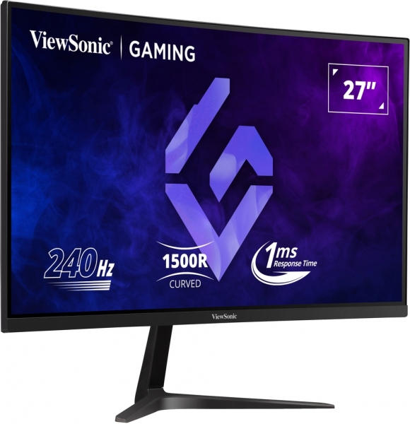 Moniteur Viewsonic 27" VX2719-PC-MHD FullHD - 240hz - Réponse 1ms - Moniteur Curve - 16:9 - Adaptive Sync - 2 HDMI - DisplayPort - Haut-parleurs - Couleur Noir