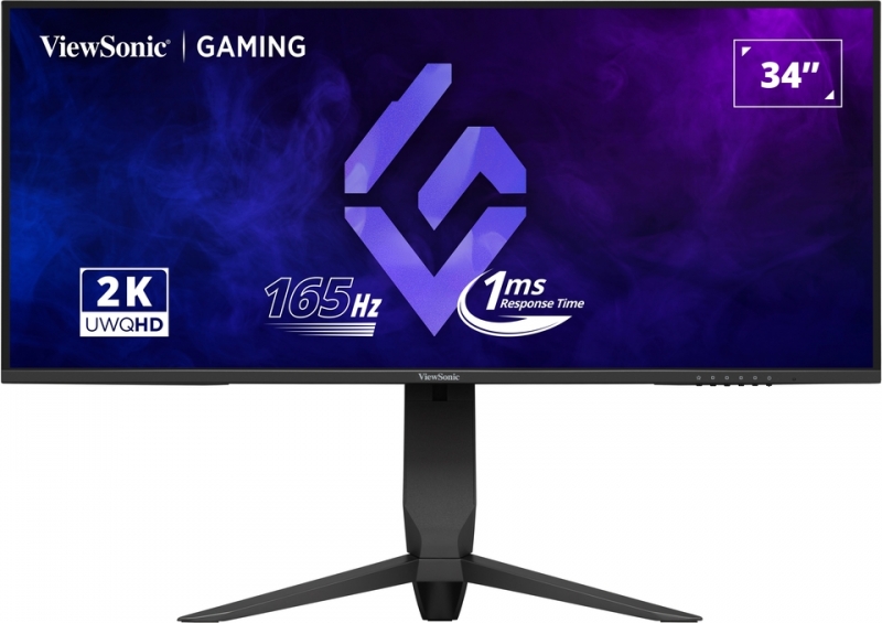 Moniteur Viewsonic 34" VX3480-2K-PRO QHD - 165 Hz - Réponse 1 ms - Moniteur Plat - 21:9 - 2 HDMI - DisplayPort - Hauteur réglable - Couleur Noir