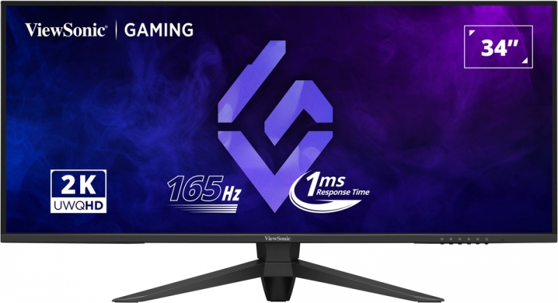 Moniteur Viewsonic 34" VX3480-2K-PRO QHD - 165 Hz - Réponse 1 ms - Moniteur Plat - 21:9 - 2 HDMI - DisplayPort - Hauteur réglable - Couleur Noir