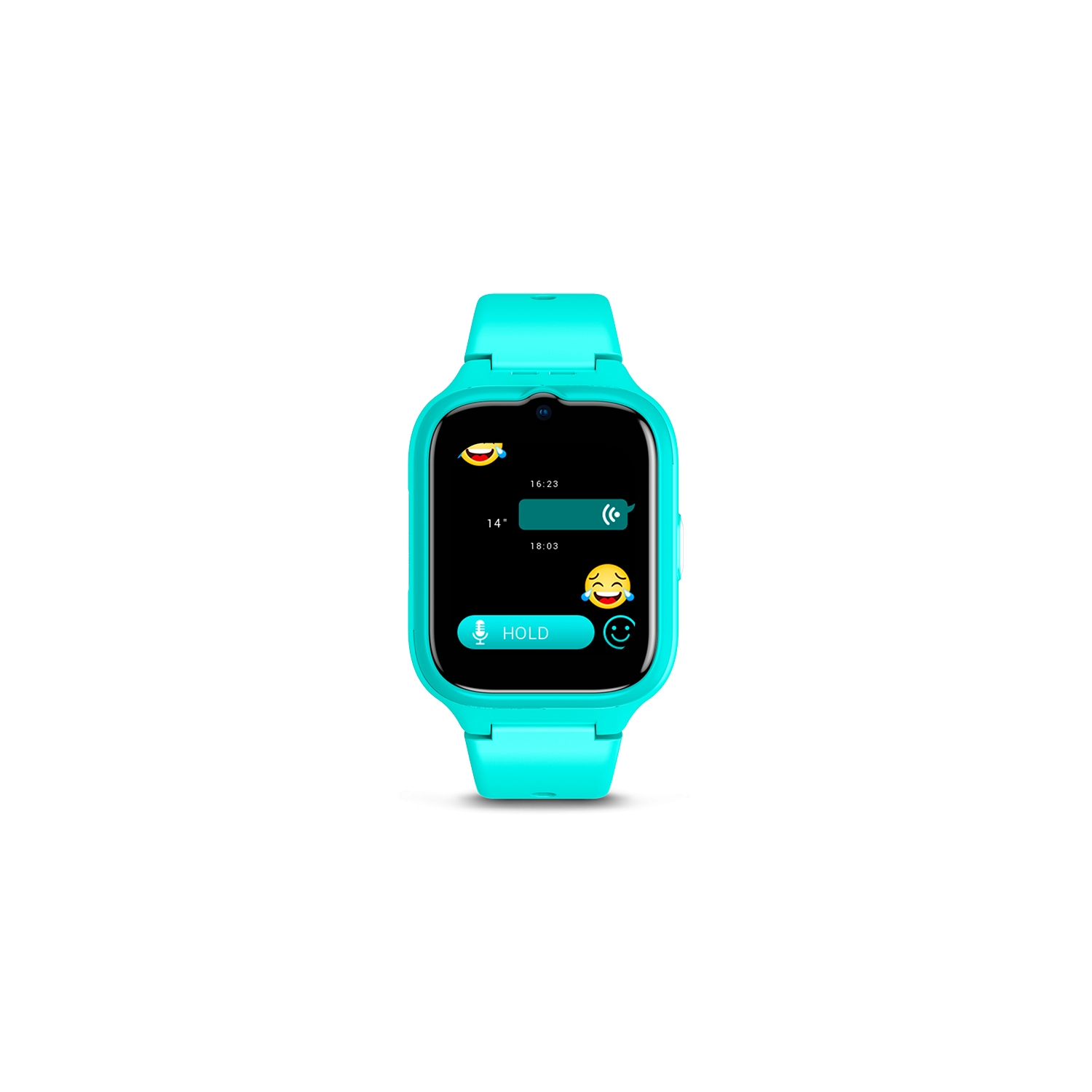 Montre connectée SPC Smartee 4G pour enfants, écran tactile de 1,7 pouces, caméra selfie, mode école, pas, alarmes, protection IP68, couleur bleue