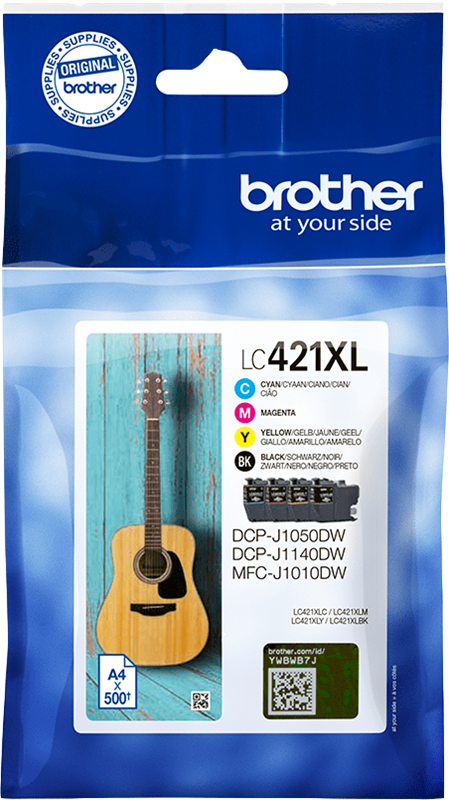 Encre Compatible Brother LC421XL Jaune Imprimante Jet D'encre